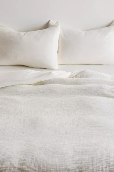 Cozy Crinkle Duvet Cover Set | Urban Outfitters (US and RoW)