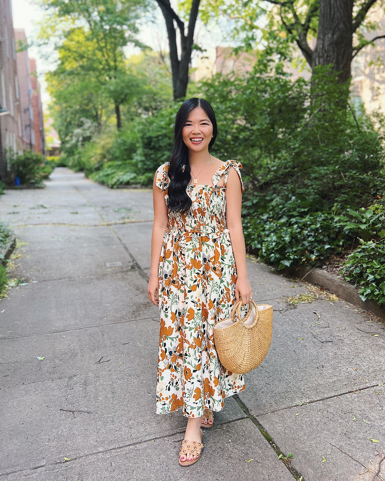 Yellow floral dress (S)
Floral tie strap dress
Straw bag
White sandals
White slide sandals
Amazon dress
Amazon fashion
Summer dress
Vacation dress

#LTKSeasonal #LTKFind #LTKunder50