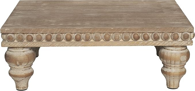 Amazon.com: Farmhouse Pedestal Tiered Tray Decor by Felt Creative Home Goods - Shabby Chic Vintag... | Amazon (US)