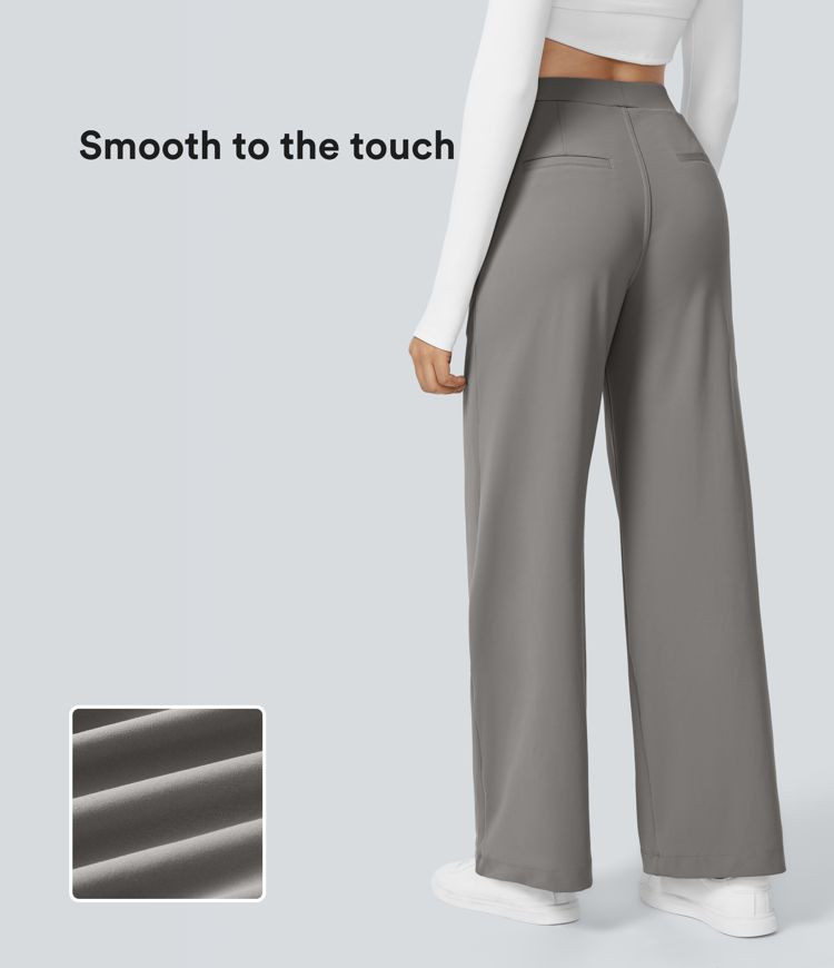 Women’s Halara Flex™ High Waisted Pocket Straight Leg Work Pants - Halara | HALARA