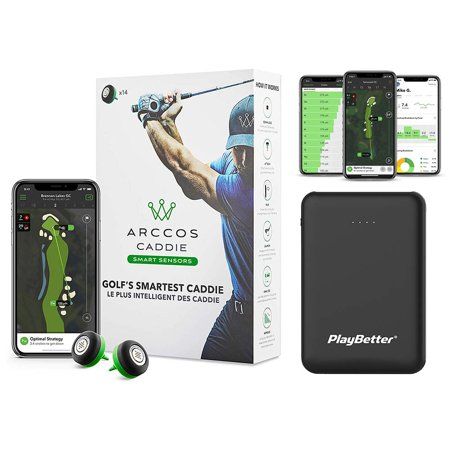Arccos Caddie Smart Sensors (3rd Generation) with PlayBetter Portable Charger | Walmart (US)