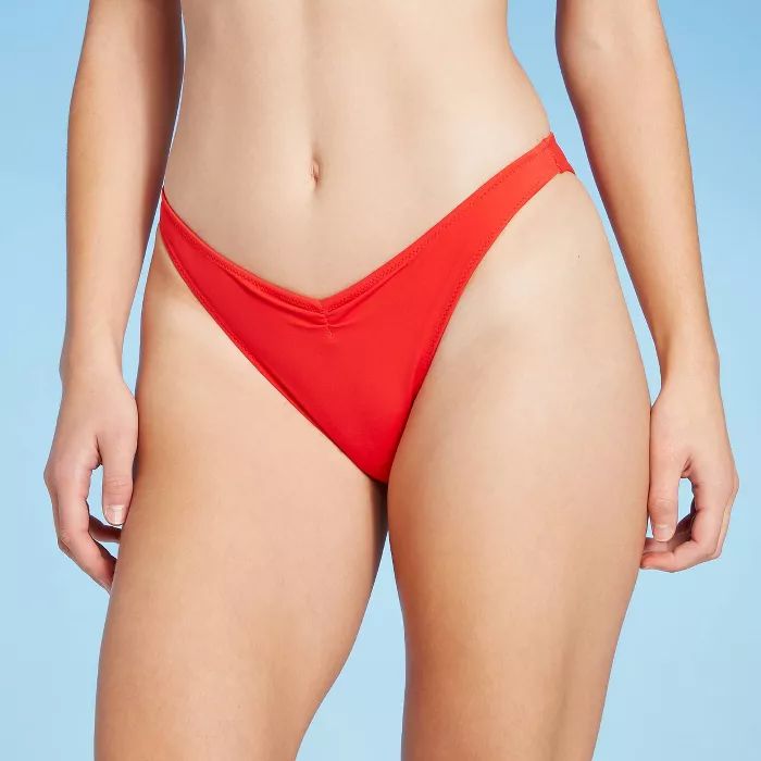 Women's V-Front High Leg Extra Cheeky Bikini Bottom - Shade & Shore™ | Target