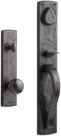 Signature Hardware 288625 Ellis Right Handed Solid Bronze Keyed Entry Door Knob Set with 2-3/8" B... | Amazon (US)