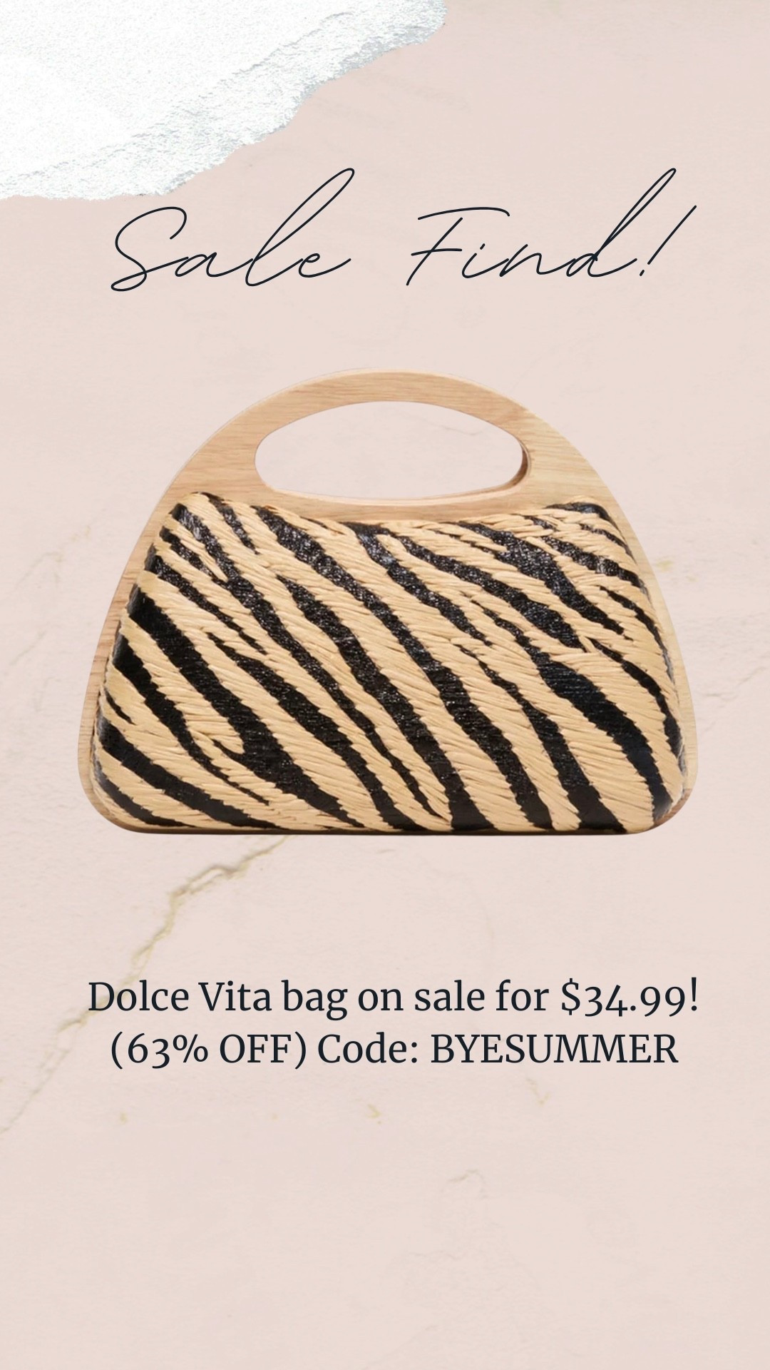 Zebra print handbag
Dolce Vita sale! Code: BYESUMMER

#LTKSaleAlert #LTKootd #LTKTravel