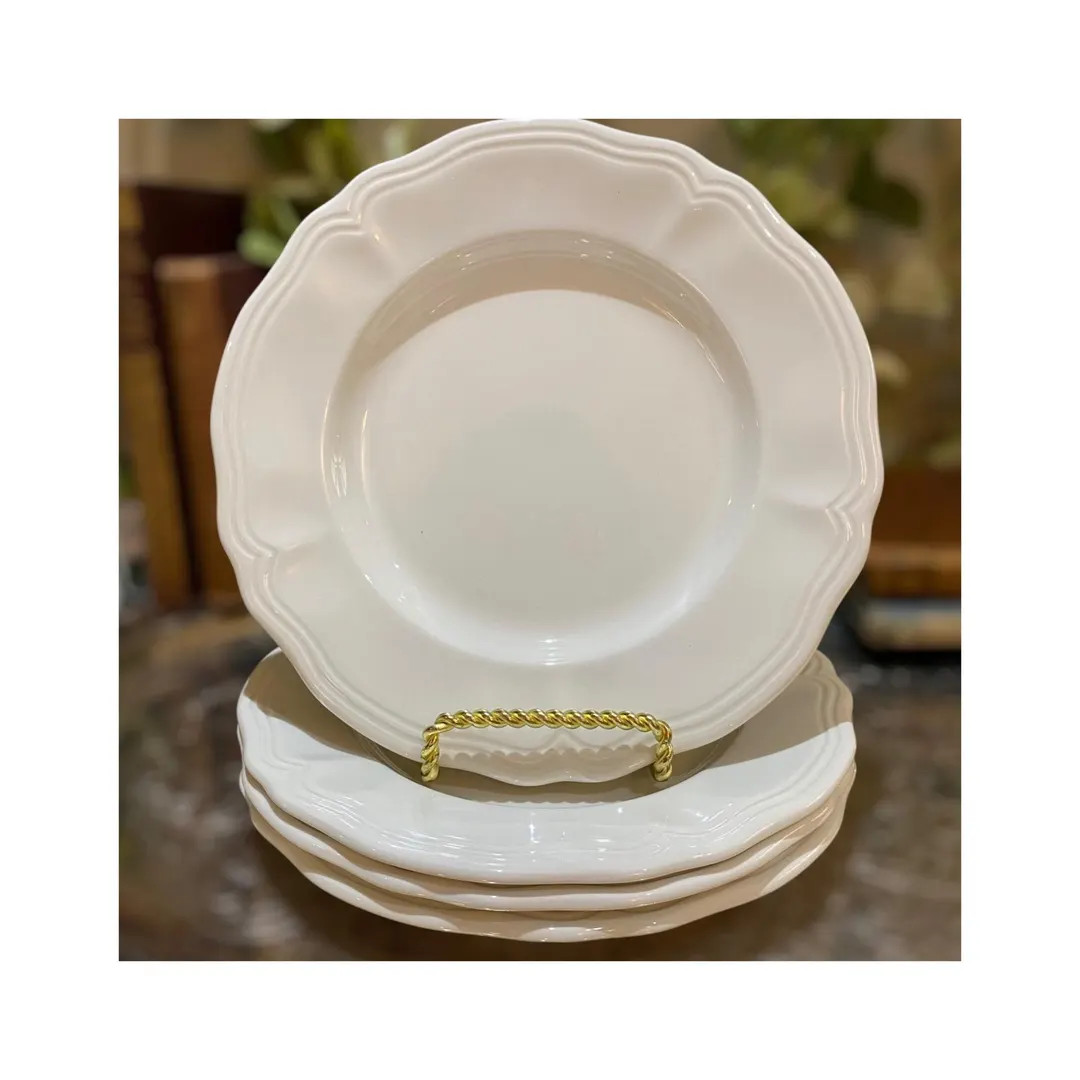 Vintage Set 4 Ironstone Federalist White Salad Plates 7.5” | Etsy (US)