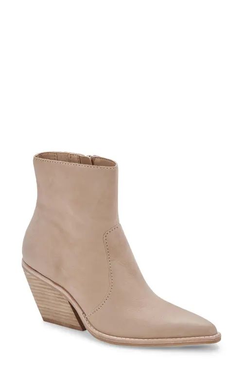 Dolce Vita Volli Pointed Toe Bootie in Dune Nubuck at Nordstrom, Size 6.5 | Nordstrom