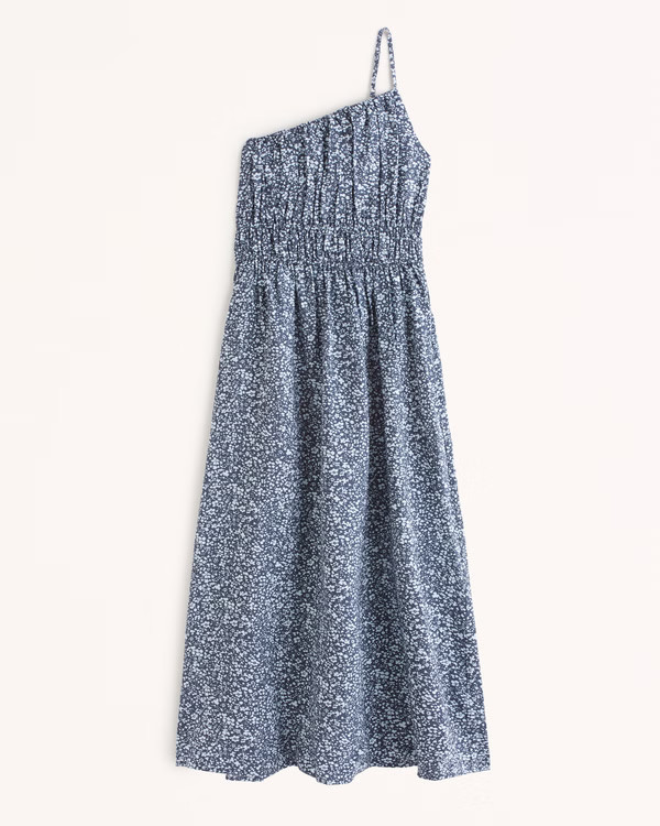 One-Shoulder Easy Waist Maxi Dress | Abercrombie & Fitch (US)