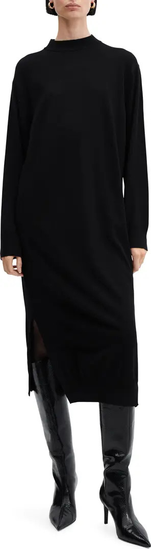 Oversize Long Sleeve Midi Sweater Dress | Nordstrom