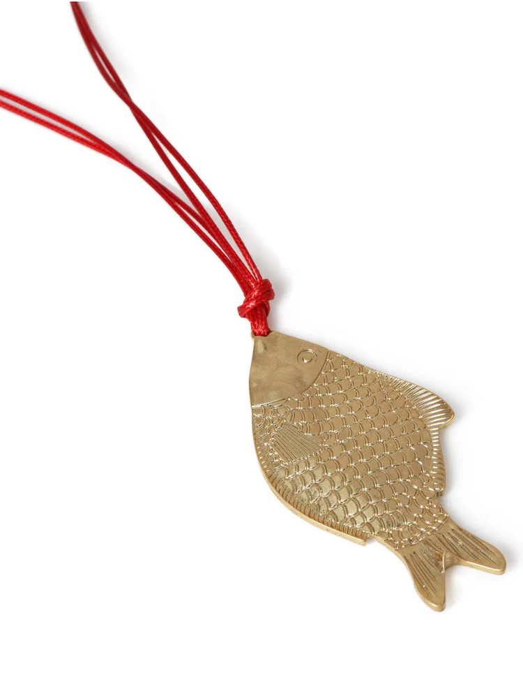Aela Red Long Cord Fish Necklace | Next EU