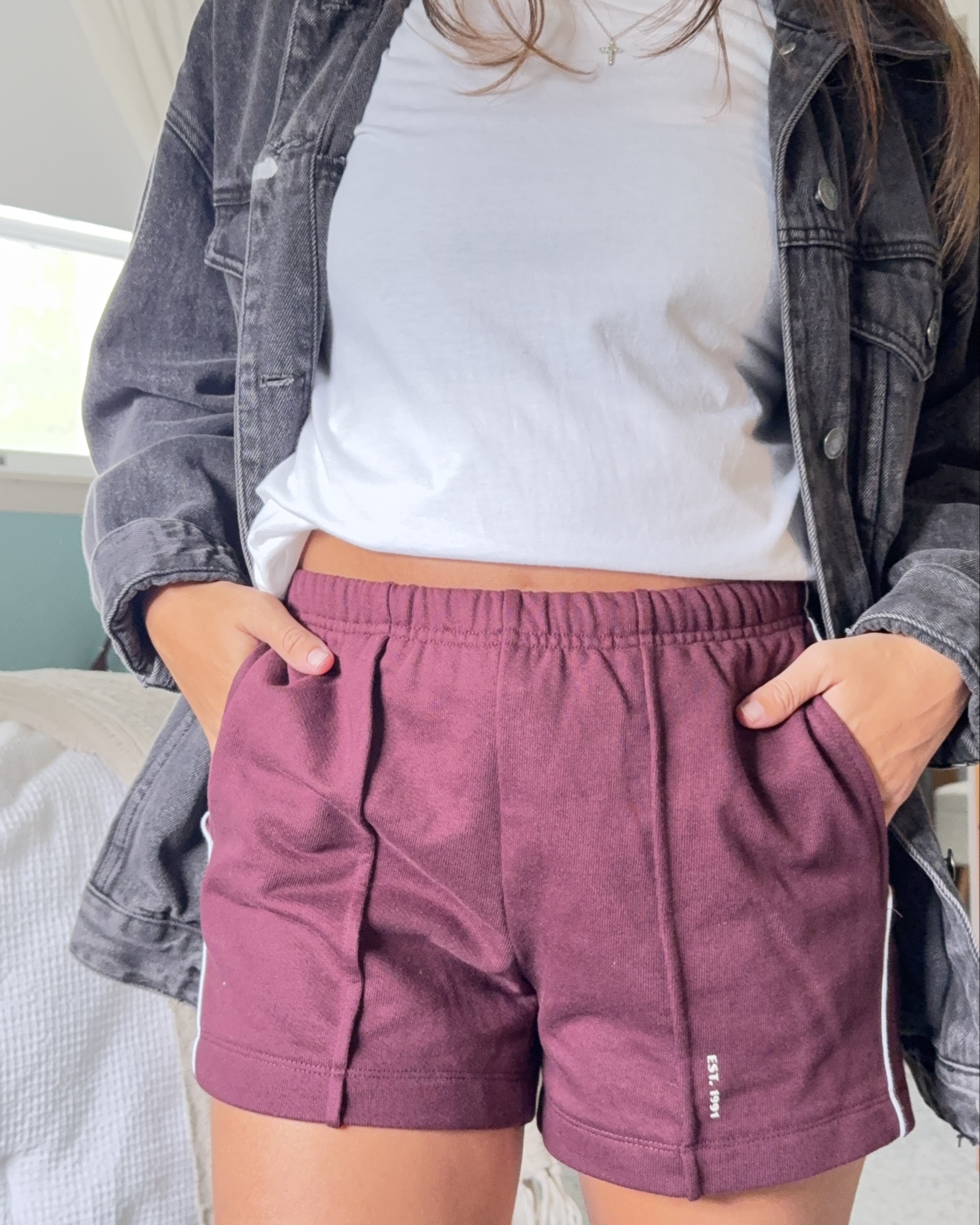 Obsessed with these new shorts from target! Perfect for a transitional piece into fall!!

#target #targetfind