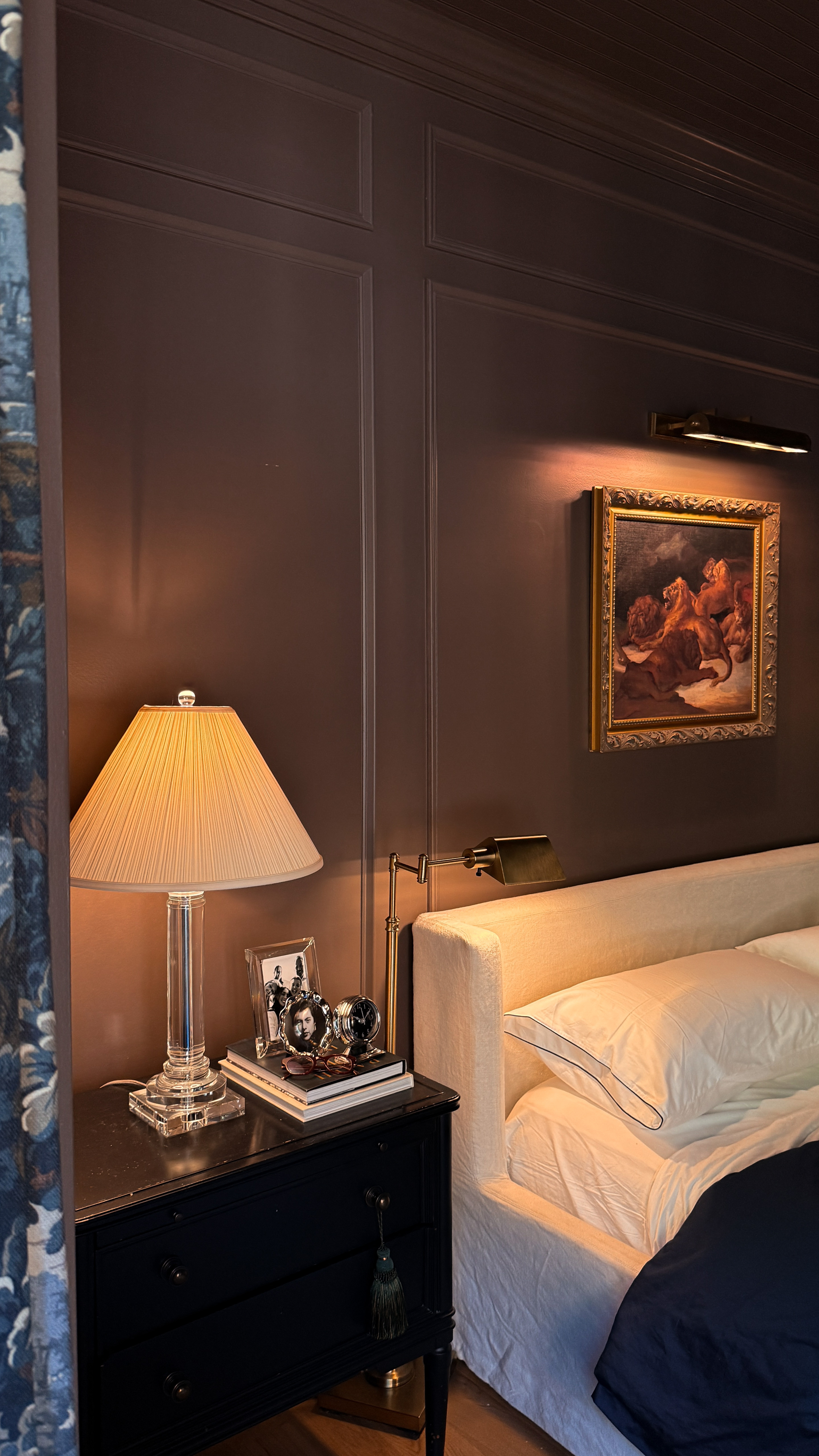#ad A few things we've learned about bedside lighting: the reading light's shade should land around eye level when you're sitting up, the glow lamp should be 2700K or warmer, and the two shouldn't match — related, not identical. It's the difference between a bedroom you read in and one you actually unwind in. Shop the whole setup from @wayfair here. #Wayfair #WayfairPartner 

 #LTKHome