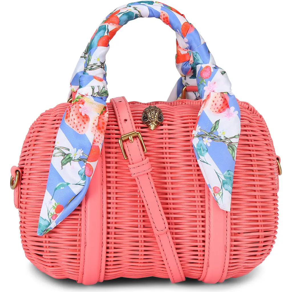 Kurt Geiger London Kensington Basket Boston Crossbody Bag in Open Pink at Nordstrom | Nordstrom