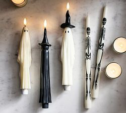 Flameless Halloween Taper Candle Collection | Pottery Barn (US)