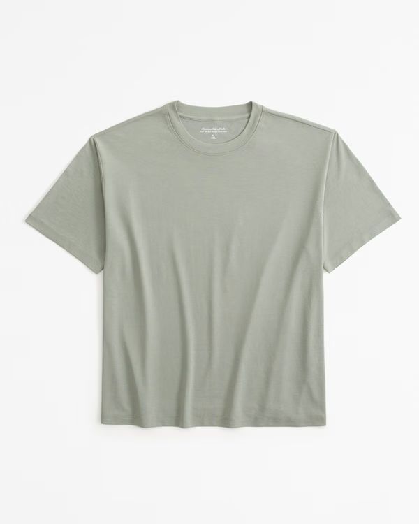 Women's Soft Drape Fabric Easy Tee | Women's New Arrivals | Abercrombie.com | Abercrombie & Fitch (US)