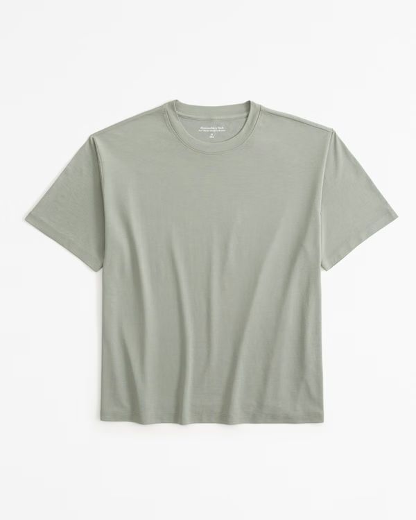 Soft Drape Fabric Easy Tee | Abercrombie & Fitch (US)
