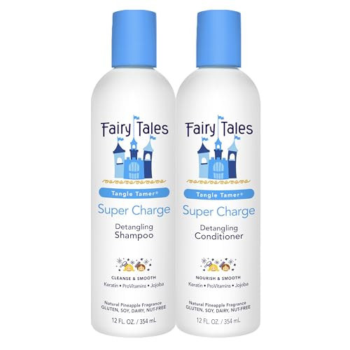 Fairy Tales Tangle Tamer Detangling Shampoo and Conditioner for Kids - Ultra Moisturizing and Anti Frizz Protection - Paraben Free, Sulfate Free - 12 Oz (2 pack) | Amazon (US)