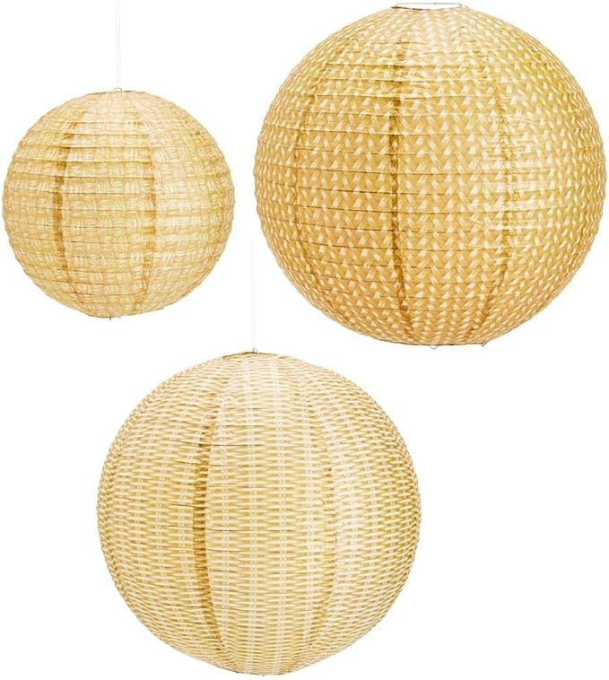 Two's Company 53062 Rattan Weave Lantern, Set of 3 | Amazon (US)