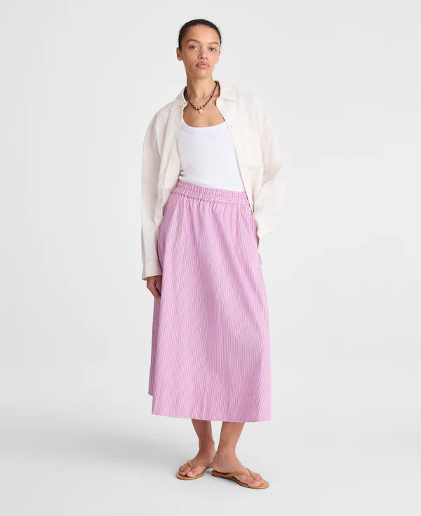 Midi Circle Skirt in Poplin | Madewell