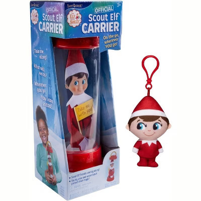 The Elf on the Shelf Travel Set – Scout Elf Carrier & Plushee Pal Mini Clip-On, Ages 3+ | Target