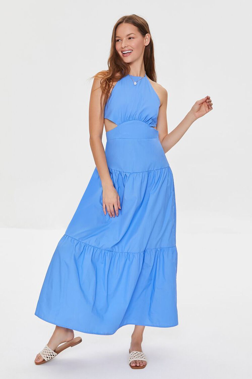 Poplin Halter Maxi Dress | Forever 21 | Forever 21 (US)