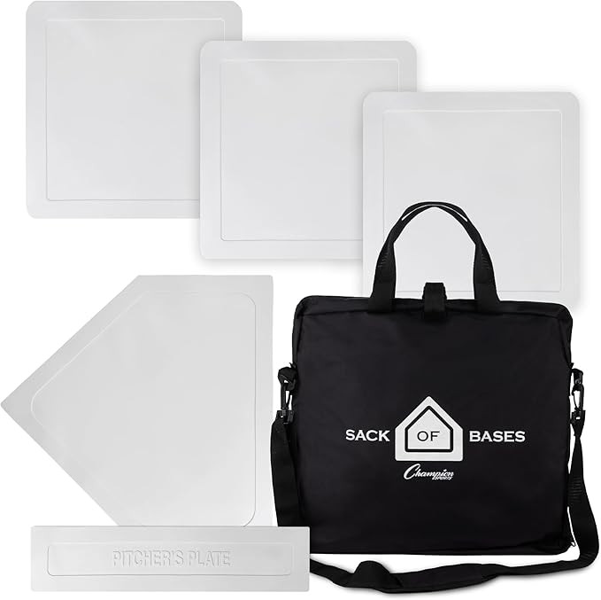 Champion Sports Throw Down Base Sets – Durable Baseball & Softball Practice Bases for Indoor & ... | Amazon (US)