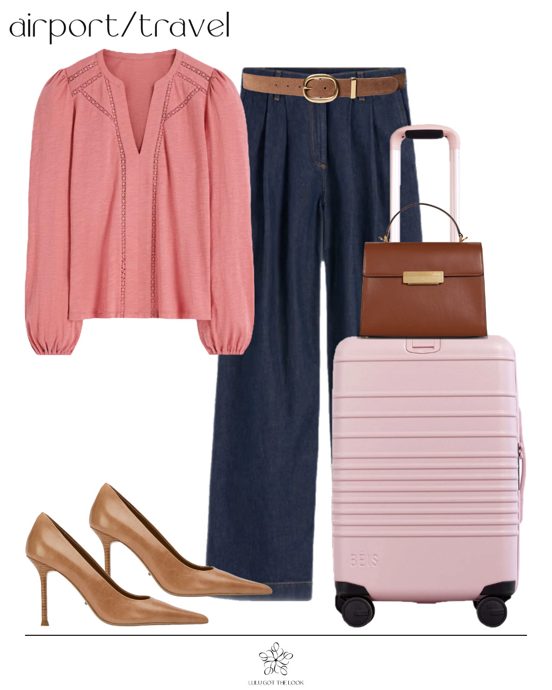 Airport/travel: dusty pink - 4 styles - chic 

 #LTKootd #LTKU #LTKTravel