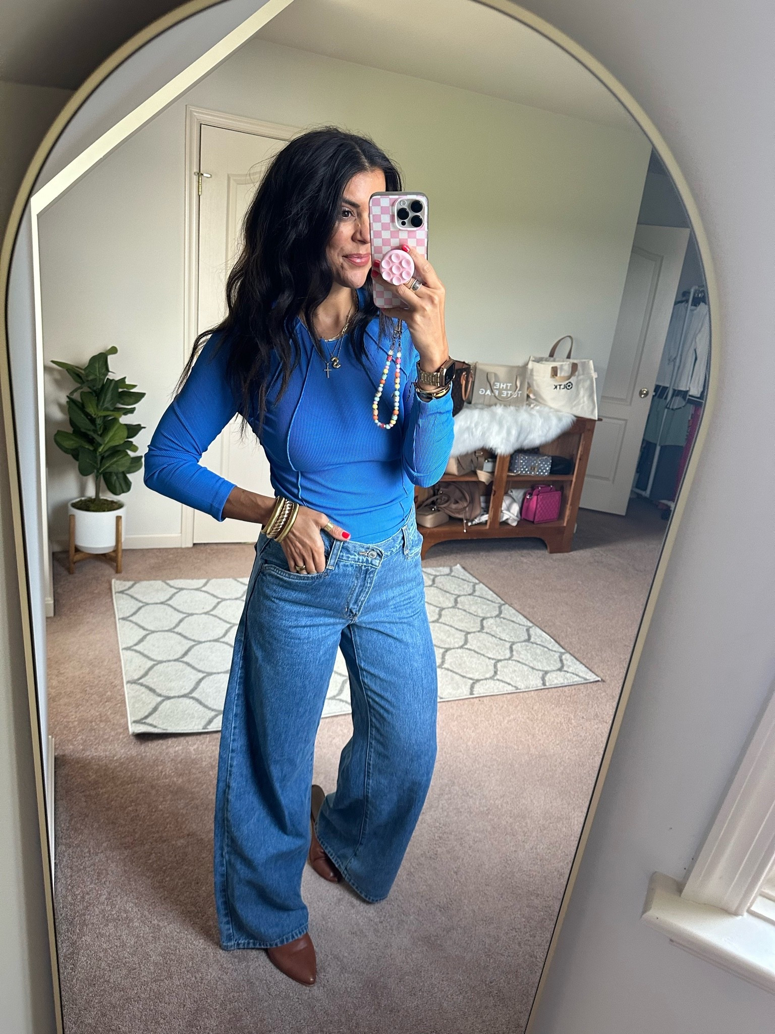 Size small in long sleeve tee sized up one in Levi jeans Mules tts

#LTKgrwm #LTKootd #LTKdayinmylife