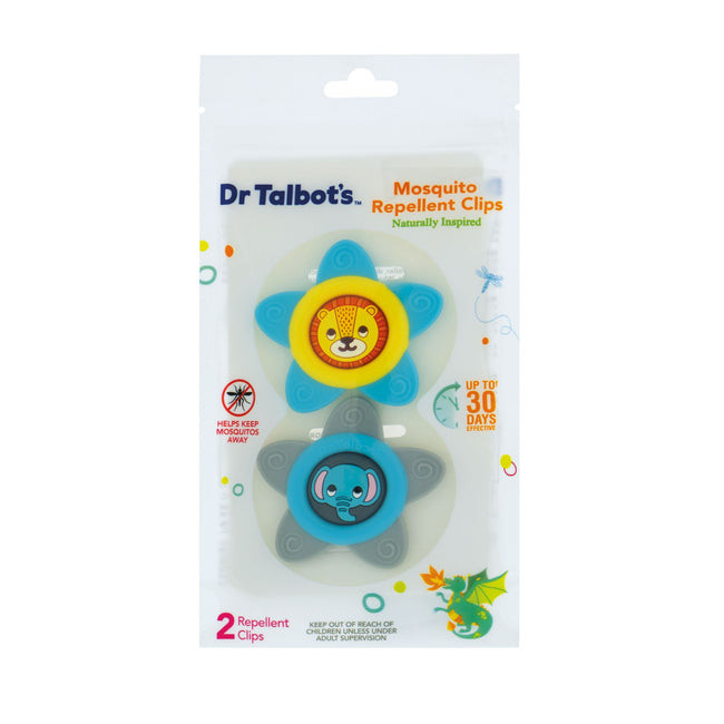 Mosquito Repellent Clip (2-Pack) for Child and Baby Protection | Dr. Talbot’s (US)