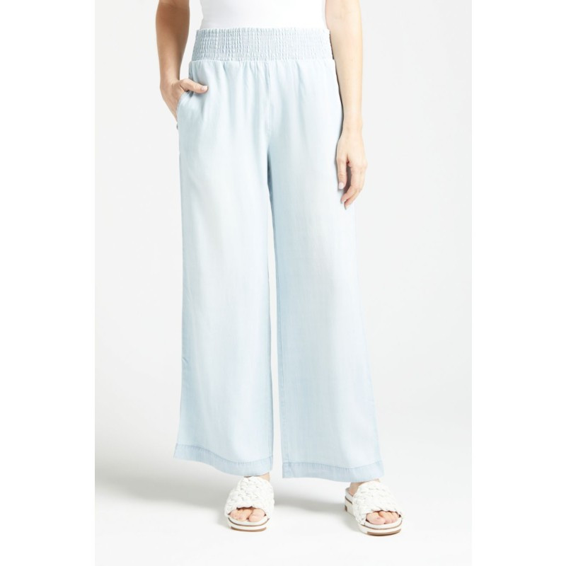 CLOTH AND STONE Smocked Wide Leg Pant | EVEREVE | Evereve