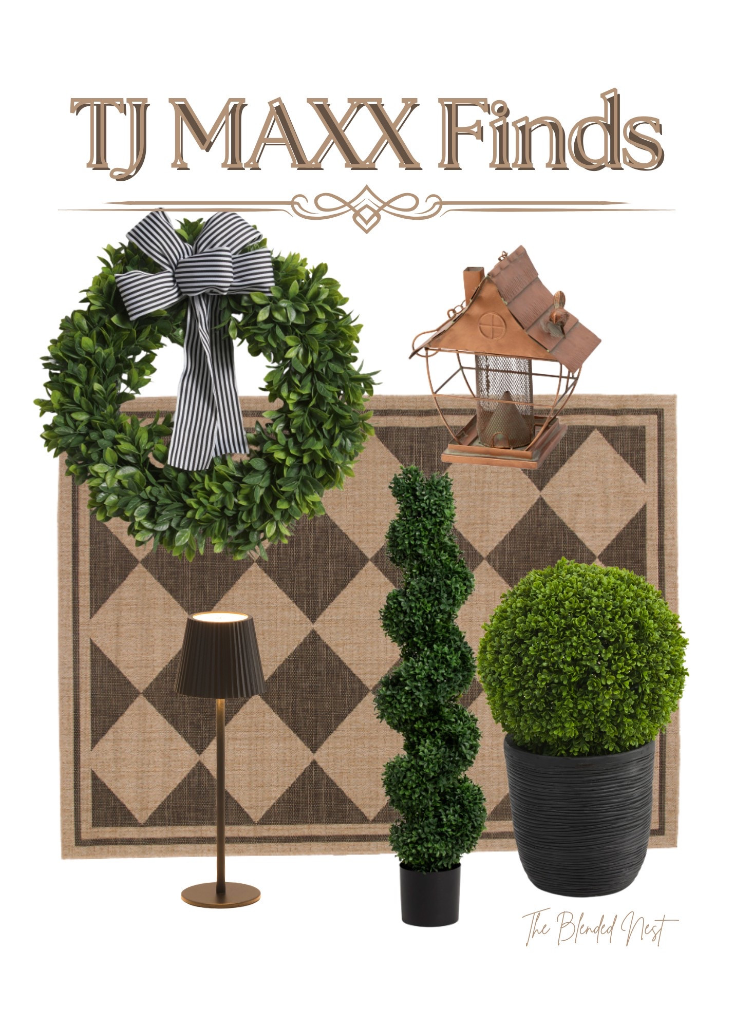 I found some really neat things at TJ MAXX!  These wreaths would be perfect on the front door along with the faux UVA protected plants for your porch  

#LTKSummerEdit #LTKSeasonal #LTKSaleAlert
