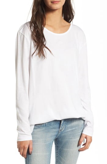 Women's Bp. Side Slit Tee, Size XX-Small - White | Nordstrom