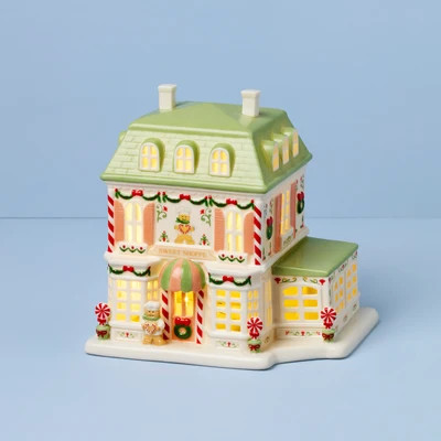 Lenox Holiday Village Sweet Shop Lit Figurine | Lenox