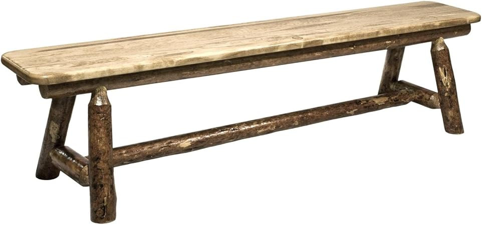 Log Furniture - 6' Plank Bench | Amazon (US)