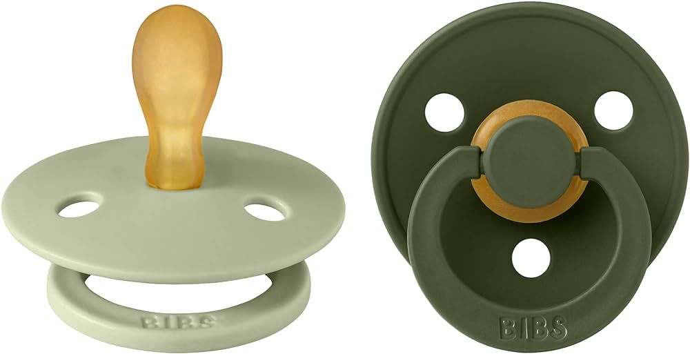BIBS Pacifiers 0-6 Months | 2-Pack Soothers | BPA-Free Symmetrical Nipple | Made in Denmark | Sag... | Amazon (US)