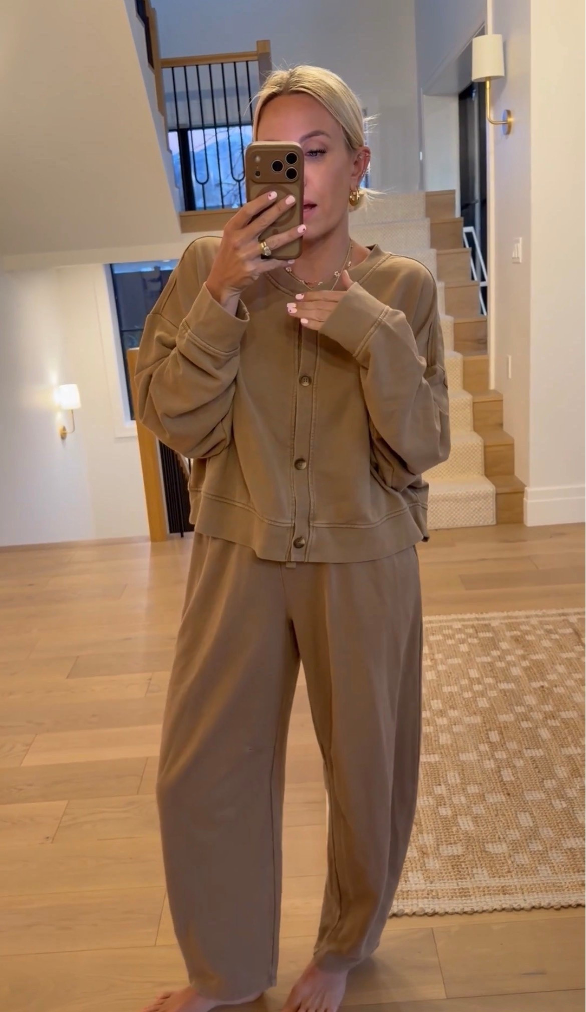 I want to live in this Target set! It’s a vintage wash feel and oversized, but so so comfy and comes in a really cute orange as well. I’m wearing a medium in both pieces, but wish I did a small in the pants. 

#LTKFindsUnder50 #LTKSeasonal #LTKootd