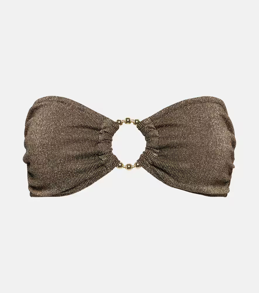 Alexandra Miro Carlotta bandeau bikini top | Mytheresa (UK)