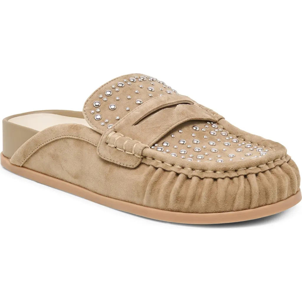 Dolce Vita Jodero Stud Mule in Taupe Suede at Nordstrom, Size 6 | Nordstrom