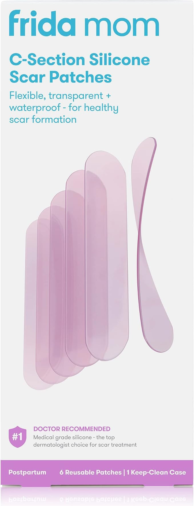 Frida Mom C-Section Silicone Scar Patches Reusable Medical Grade Treatment Great for Keloid Scars... | Amazon (US)
