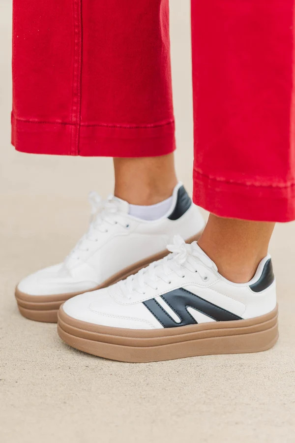 Oh What Fun Black Sneaker | The Mint Julep Boutique