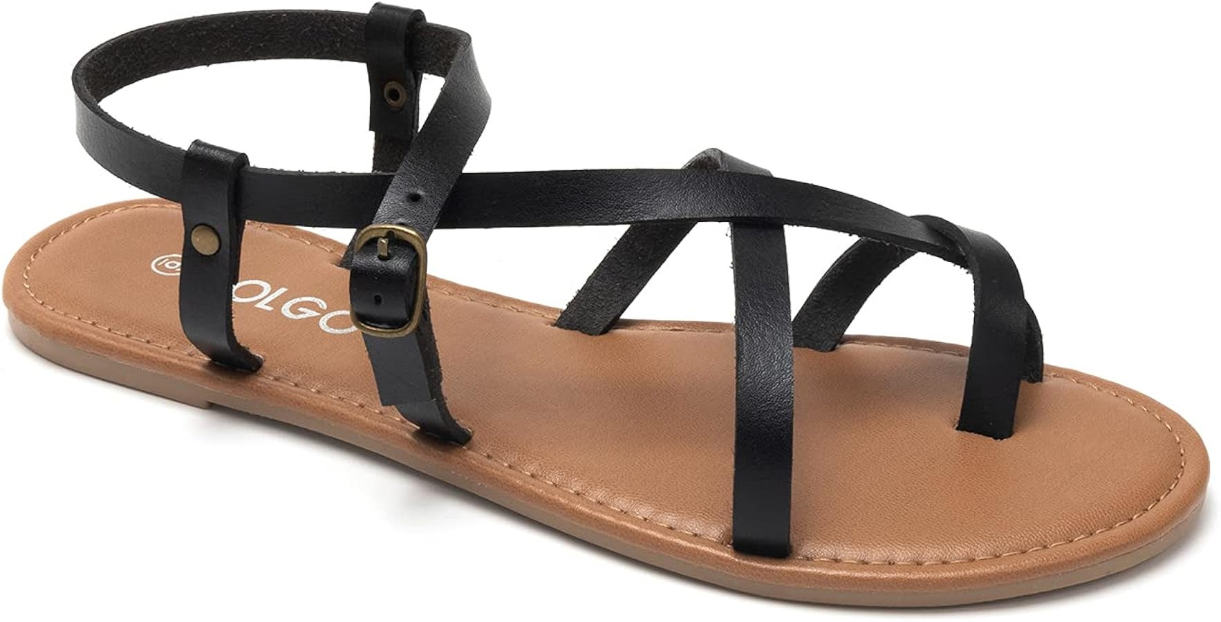 Colgo Women's Summer Strappy Flat Sandals, Adjustable Casual Fisherman Sandal with Open Toe Sling... | Amazon (US)