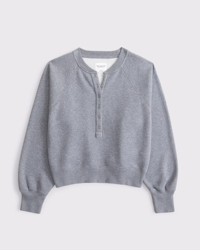 Women's Essential Sunday Henley Crew | Women's Tops | Abercrombie.com | Abercrombie & Fitch (US)