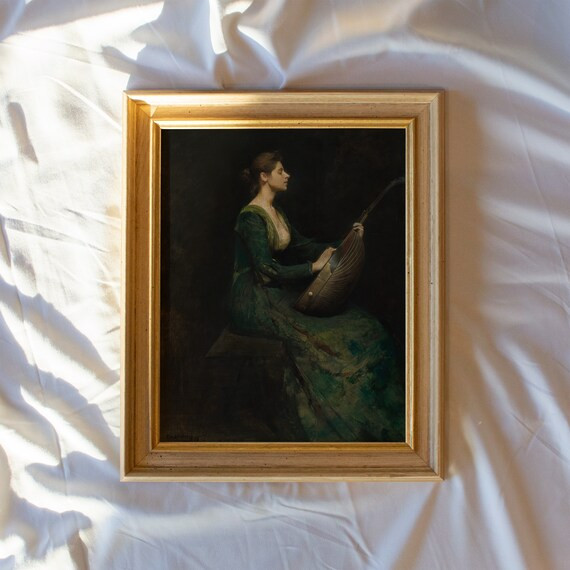 Vintage Wall Art Prints Framed Antique Replica Painting - Etsy | Etsy (US)