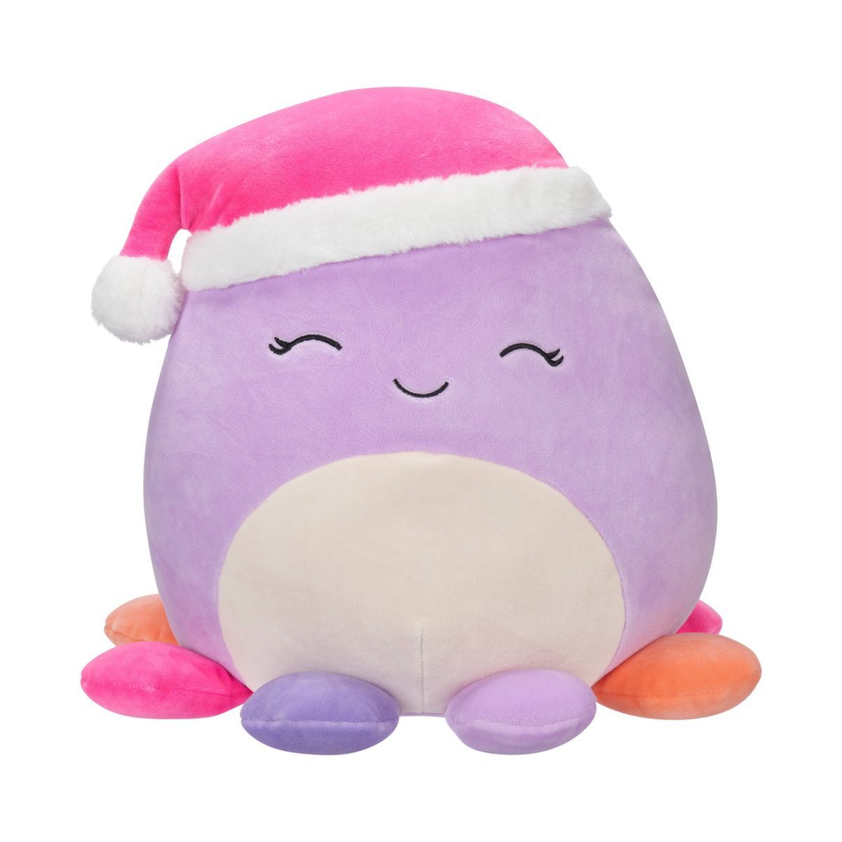Squishmallows 12" Beula Purple Octopus with Santa Hat Medium Plush | Target