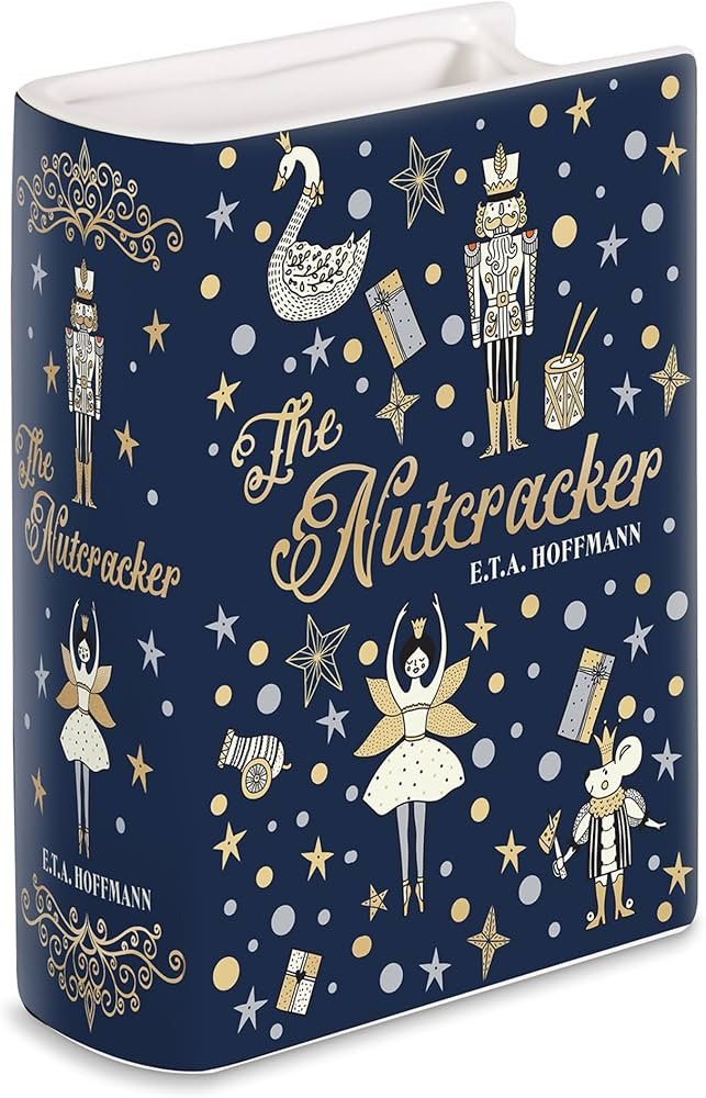 Steel Mill & Co Original Small Book-Shaped Decorative Vase, Ceramic Vases for Festive Home Decor,... | Amazon (US)