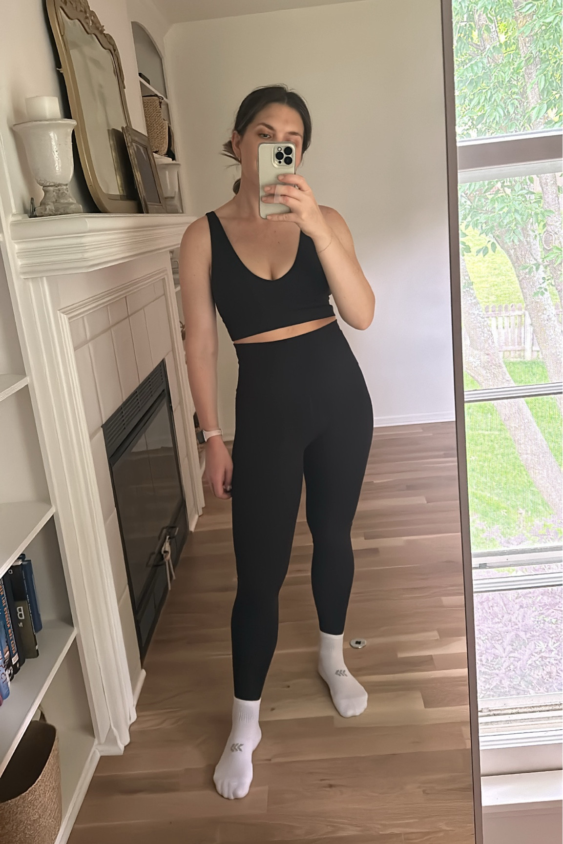Saturday workout outfit. Activewear. Amazon fashion. Amazon finds. Black sports bra. Bra top. Black leggings. Full length leggings. Mom outfit. Everyday outfit. Wardrobe basics. Gym outfit. Mom chic  

#LTKFindsUnder50 #LTKMidsize #LTKActive