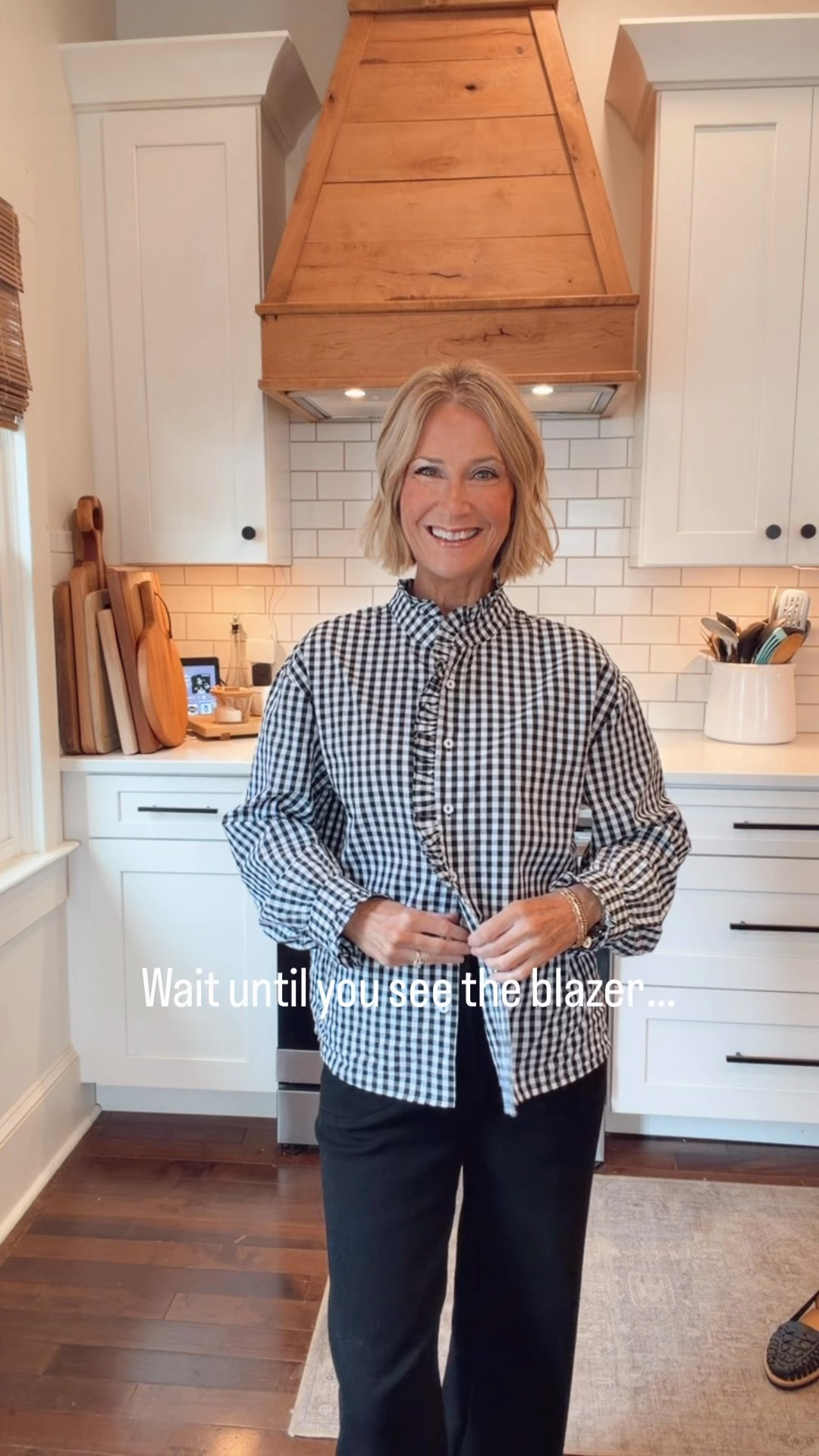 polka dot blazer • fall outfit • women over 50 fashion • classic style • elevated casual • versatile blazer • everyday style.  Wearing an XS in the blazer.

#LTKgrwm #LTKOver40 #LTKSeasonal