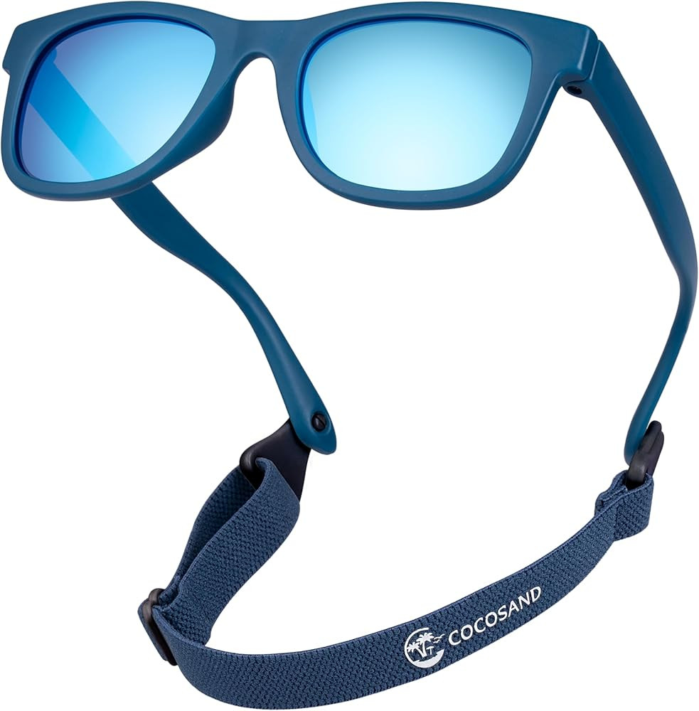 COCOSAND Flexible Baby Sunglasses with Strap Polarized UV Protection for Toddler Infant Newborn B... | Amazon (US)