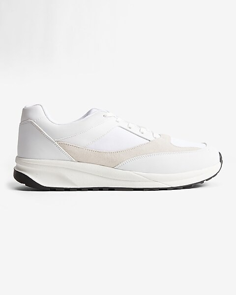Faux Leather Runner Sneakers | Express