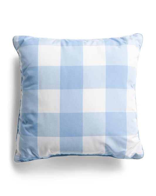 20x20 Indoor Outdoor Gingham Pillow | Throw Pillows | Marshalls | Marshalls