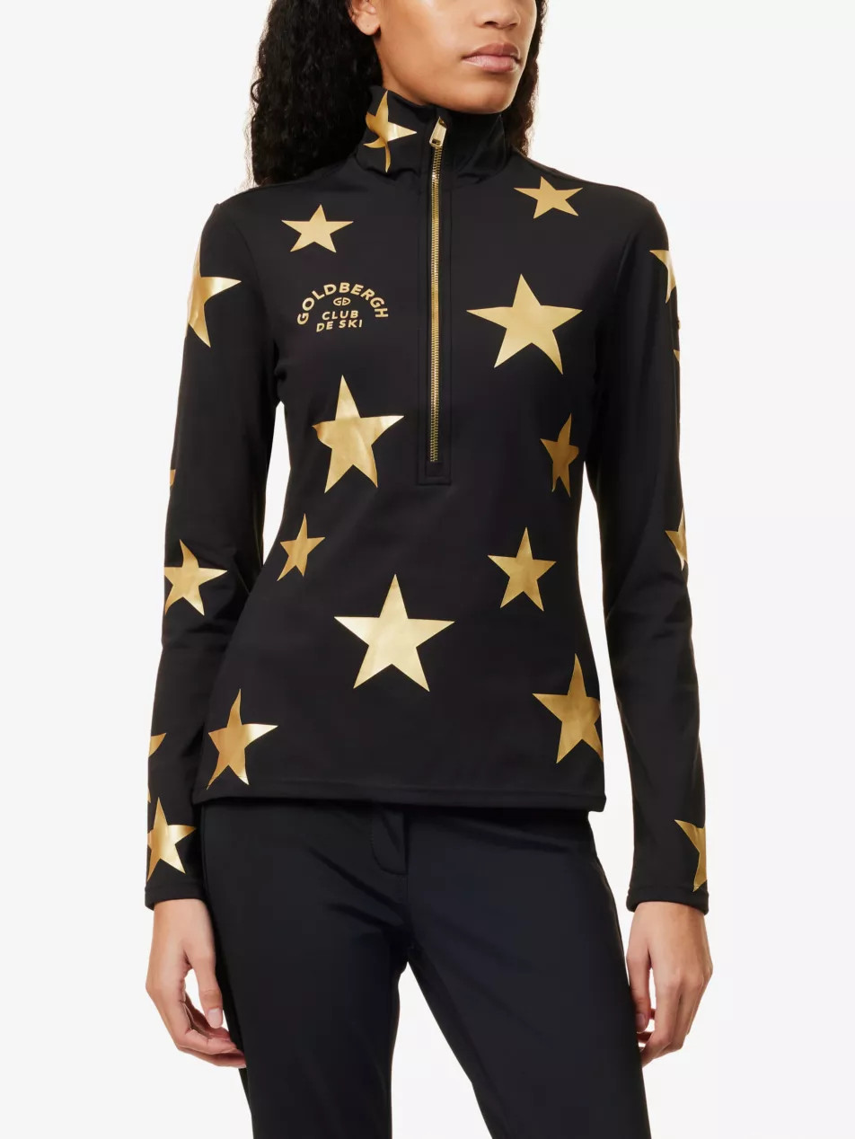 Galactique star-print stretch-woven top | Selfridges